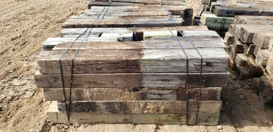 Approximately 50 6x8 Treated Timbers