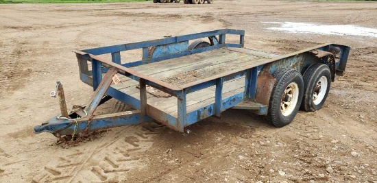 12 Foot Tandem Axle Utility Trailer (no Title)