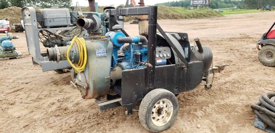 Trailer Mounted Pump With John Deere 3179df