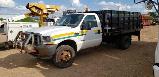 2003 Ford F450 4x4 Dually Flatbed Pickup
