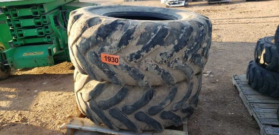 (2) 19.5l-24 Loader Tires 12 Ply Rated