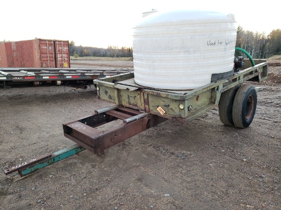 Heavy duty trailer with Water tank and pump