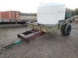 Heavy duty trailer with Water tank and pump