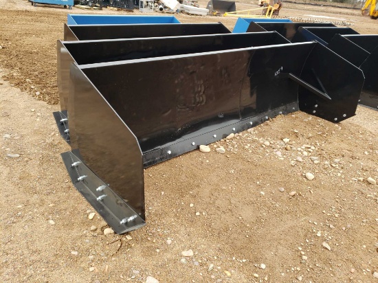 Unused 10' Snow Pusher For Skid Steer