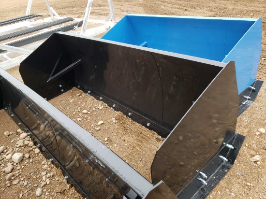 Unused 8' Snow Pusher For Skid Steer