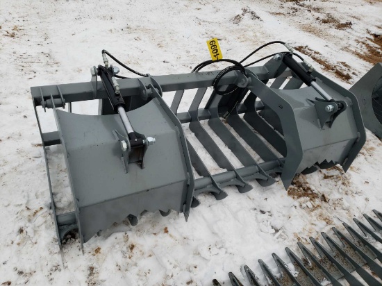 Unused 74" Skid Steer Root Grapple