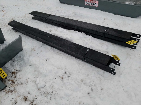 Unused Set Of 7' Pallet Fork Extensions