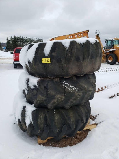 (3) 23.1x26 Forestry Tires