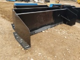 Unused 10' Snow Pusher For Skid Steer