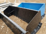 Unused 8' Snow Pusher For Skid Steer