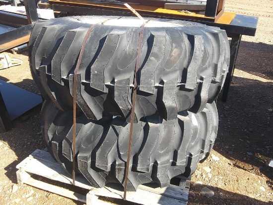 (2) 17.5l-24 Titan 8-ply Idustrial Tractor Tires