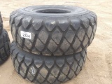 (2) 525/80r25 Tires