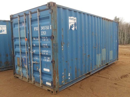 20' Long X 8'6" Tall Shipping Container