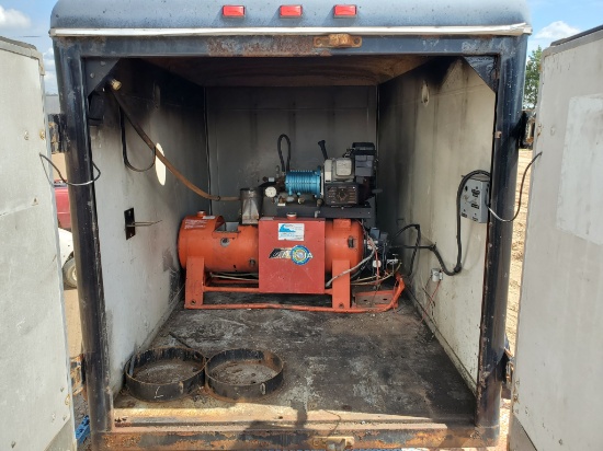 Enclosed Pressure Washer Trailer Setup