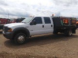 2005 Ford F550 Sd Xl Crew Cab Flatbed Truck