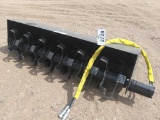 Unused Skid Steer Rototiller, Approx 6'