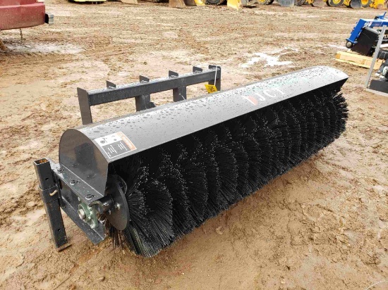 Unused Jct Skid Steer Sweeper Attachment