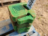 (4) John Deere 20kg(40lb) Suitcase Weights