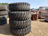 (4) 16.00-25 Tires With Rims