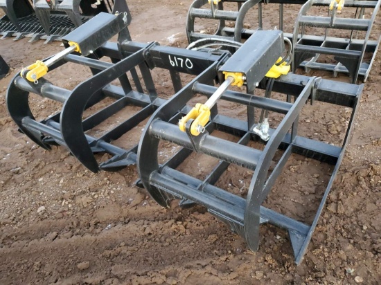 Unused 72" Log/brush Skid Steer Grapple