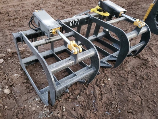 Unused 60" Log/brush Skid Steer Grapple