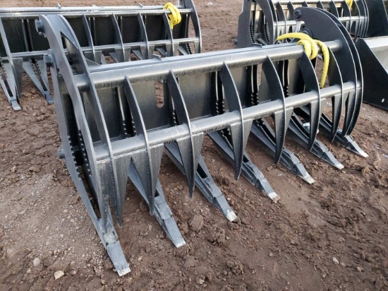 Unused 74" Heavy Duty Skid Steer Log Grapple