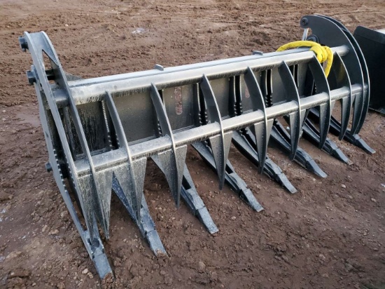 Unused 84" Heavy Duty Skid Steer Log Grapple
