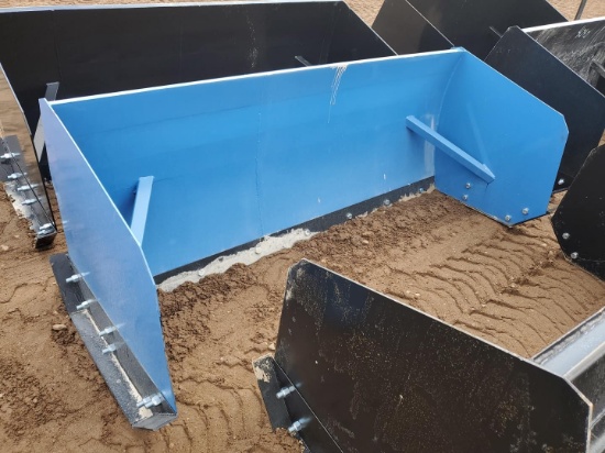 Unused 7' Skid Steer Snow Pusher