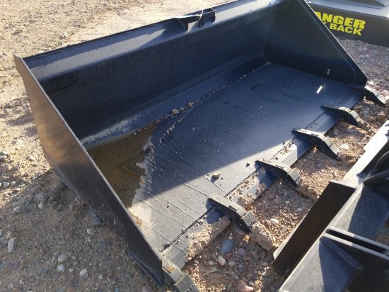 Unused 68" Skid Steer Bucket With Teeth