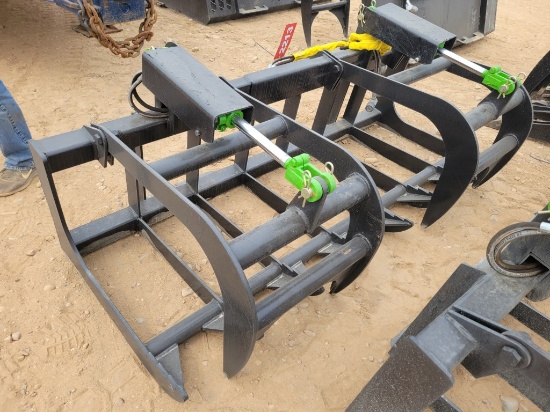 Unused 72" Skid Steer Root/brush Grapple