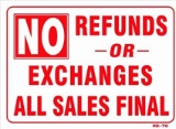 All Sales Are Final! There Are No Refunds!