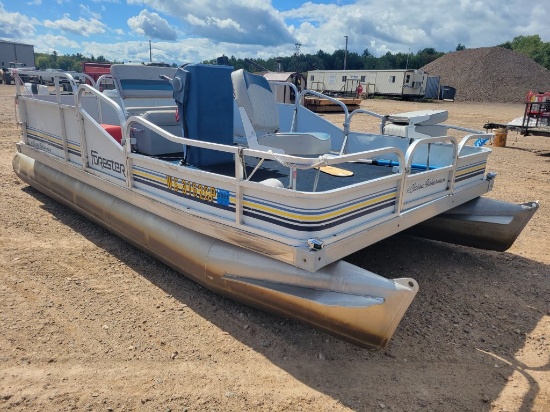 1989 Forester 16' Classic Fisherman Pontoon