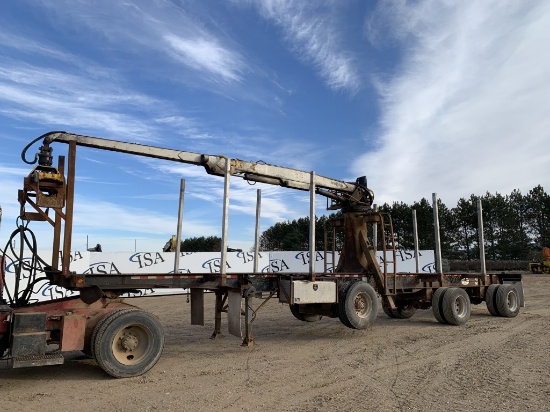 2004 Great Lakes Log Trailer W/serco Loader