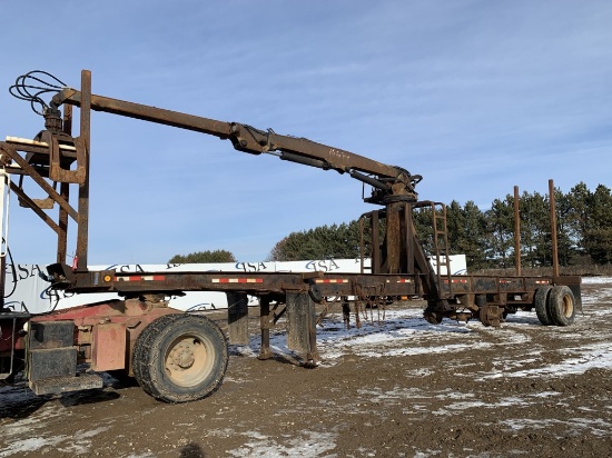1990 Great Lakes Log Loading Trailer