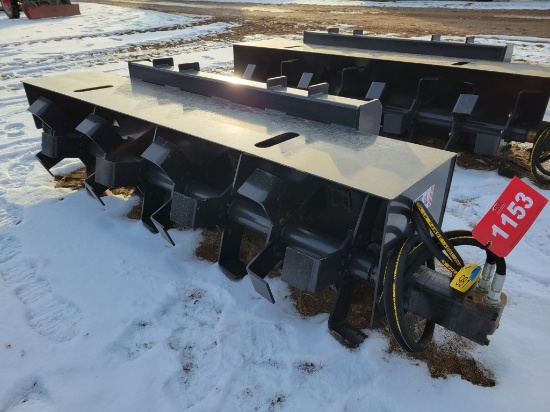 Unused 72" Jct Skid Steer Rototiller