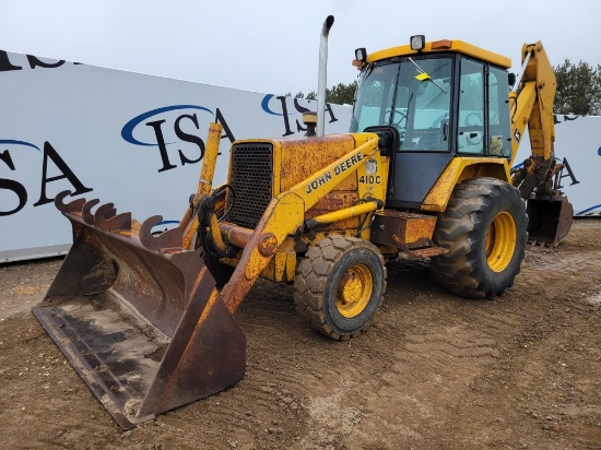 John Deere 410c 4x4 Tractor Backhoe