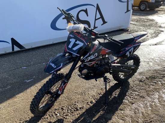 Unused 2021 Taotao Db17 Red Dirt Bike