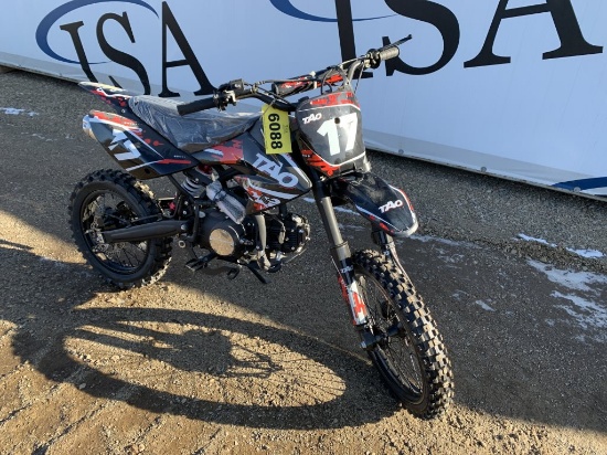 Unused 2021 Taotao Db17 Red Dirt Bike