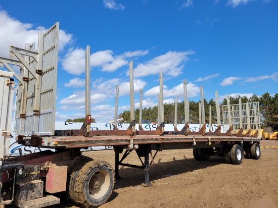 1988 Benson 45' Flatbed Trailer W/bunks