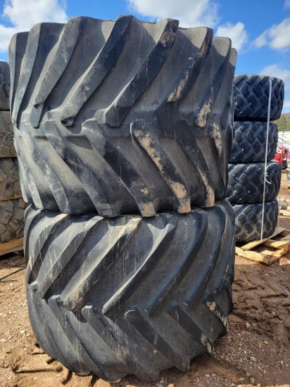 (2) 66x43.00-25 Skidder Tires