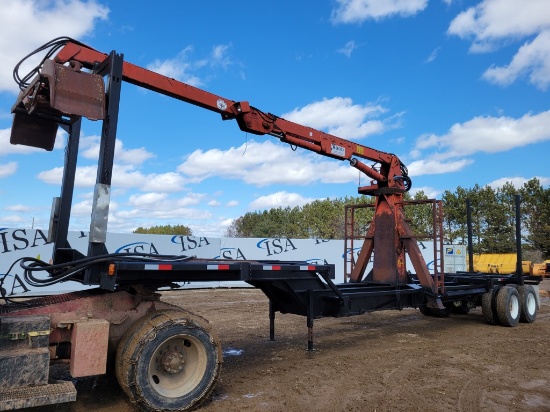 1982 Hood 40' Log Loader Trailer