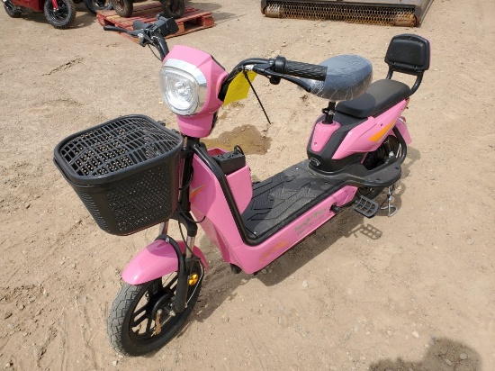 Pink Electric Bike