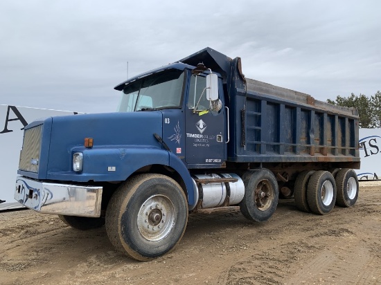 1991 White Gmc Tri Axle Dump Truck