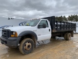 2006 Ford F450 Stake Side Flatbed Truck
