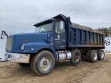 1991 White Gmc Tri Axle Dump Truck