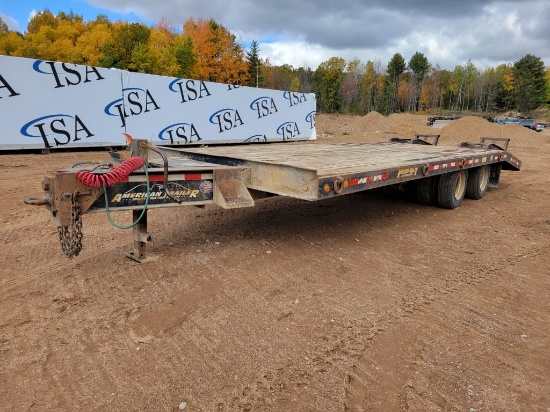 2005 American Trailer Pintle Hitch Flatbed Trailer