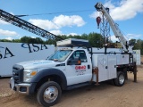 2012 Ford F550 4x4 Propane Flatbed Truck