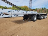 1981 City Tank Six Axle Flatbed Trailer