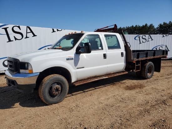 2002 Ford F350 Flatbed Pickup Truck