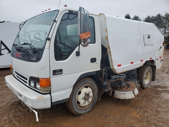2003 Gmc W5500 Schwarze A4000 Sweeper Truck